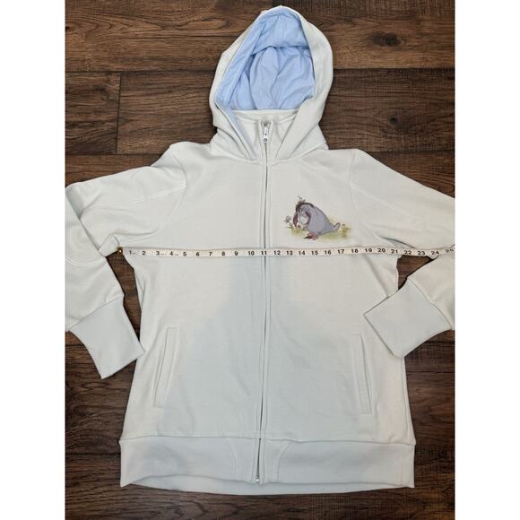 Disney Bradford Exchange Full Zip Eeyore Hooded Sweatshirt Embroidered NWT Sz M - Picture 6 of 8